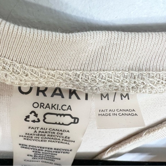ORAKI Canada BEIGE Racerback long cami cotton blend sleeveless tunic tank top M - Picture 8 of 9